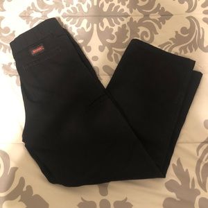 Boys 8RG/23W Black Genuine Dickies Work Pants